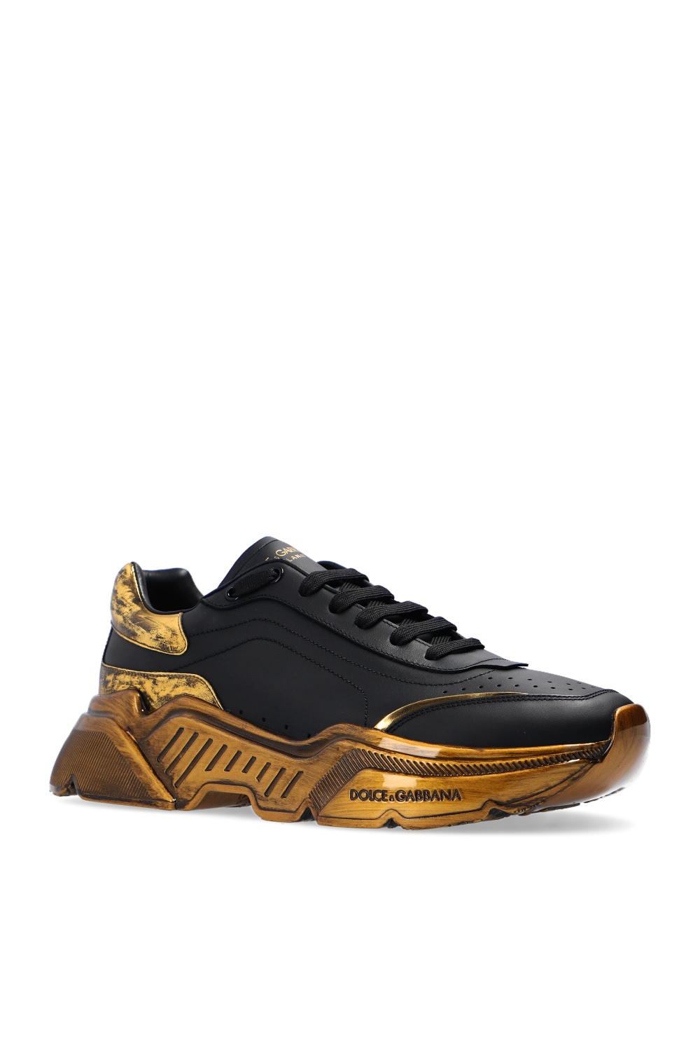 Black and gold shop dolce and gabbana shoes